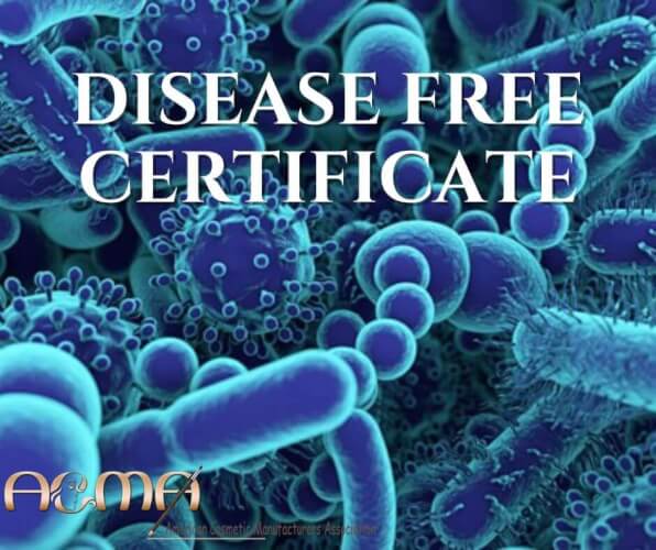 disease free certificate